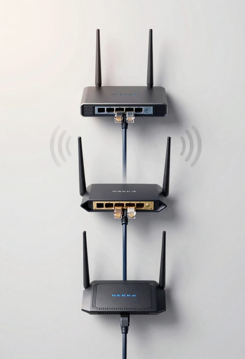 modem converts router distributes