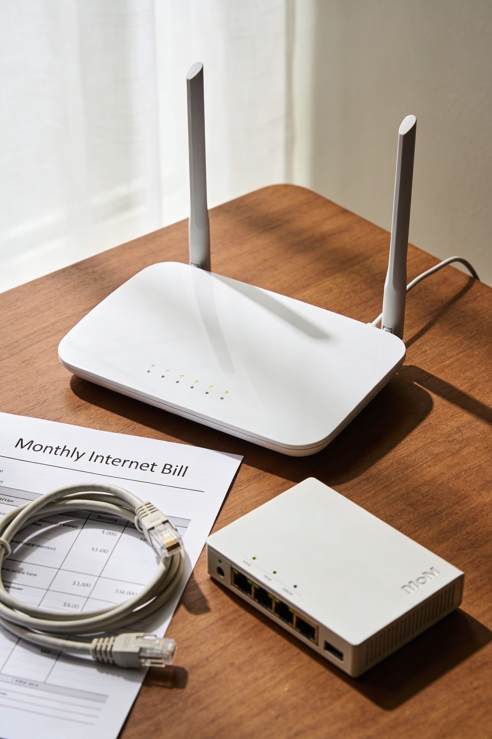 monthly isp router rental fee