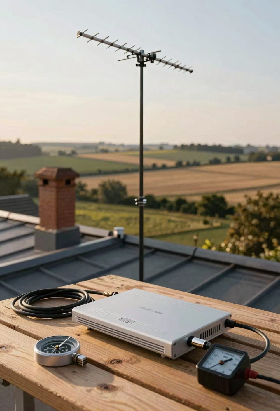 roof top antenna central booster