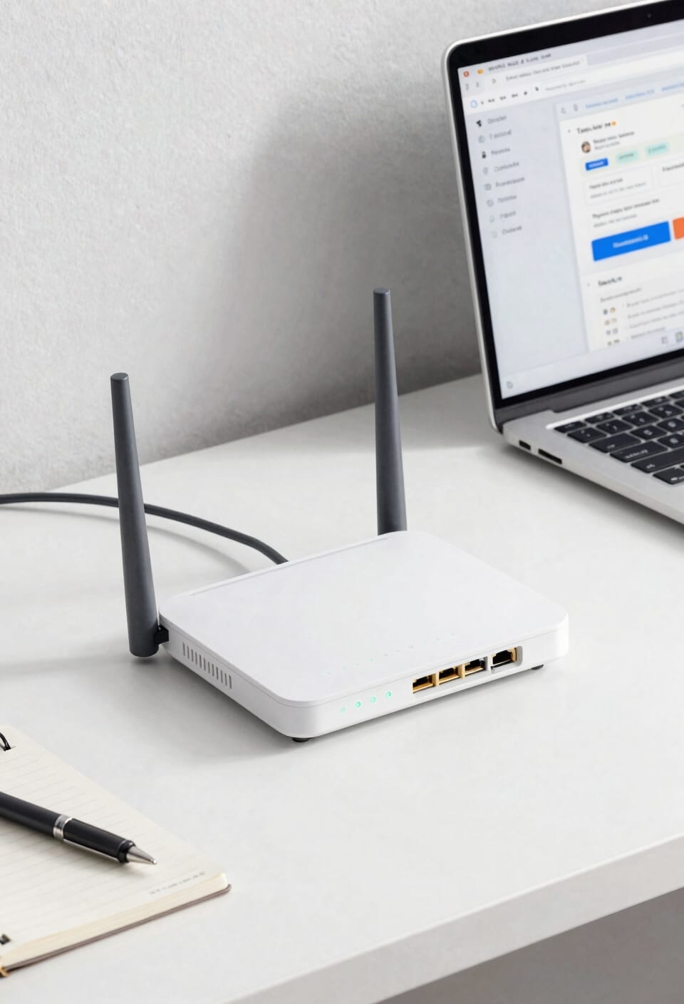 router control panel overview