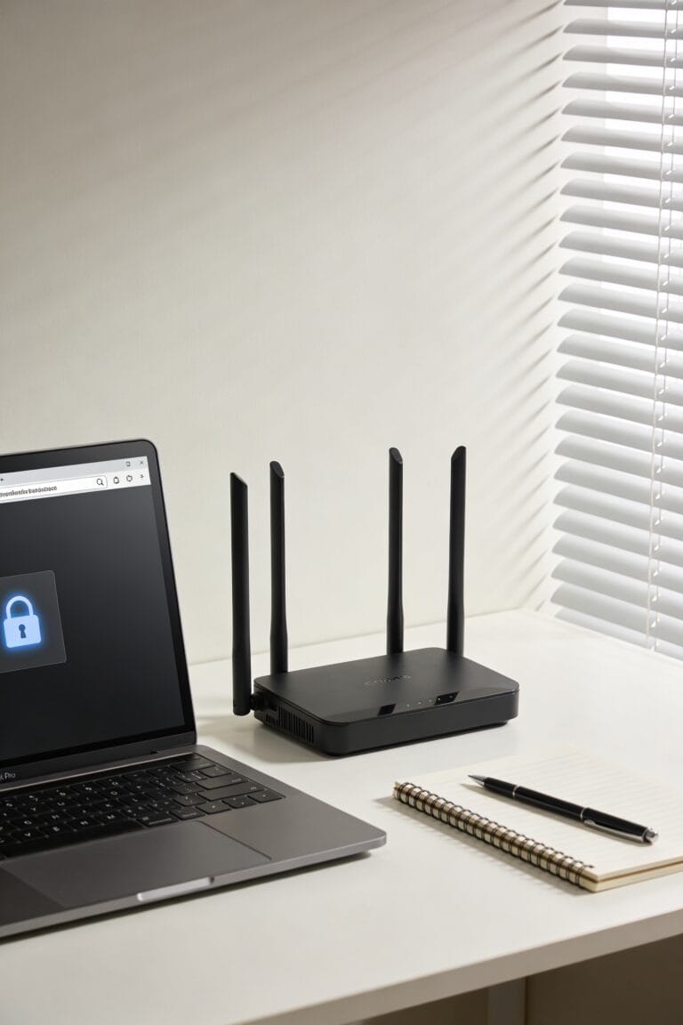 secure router admin password