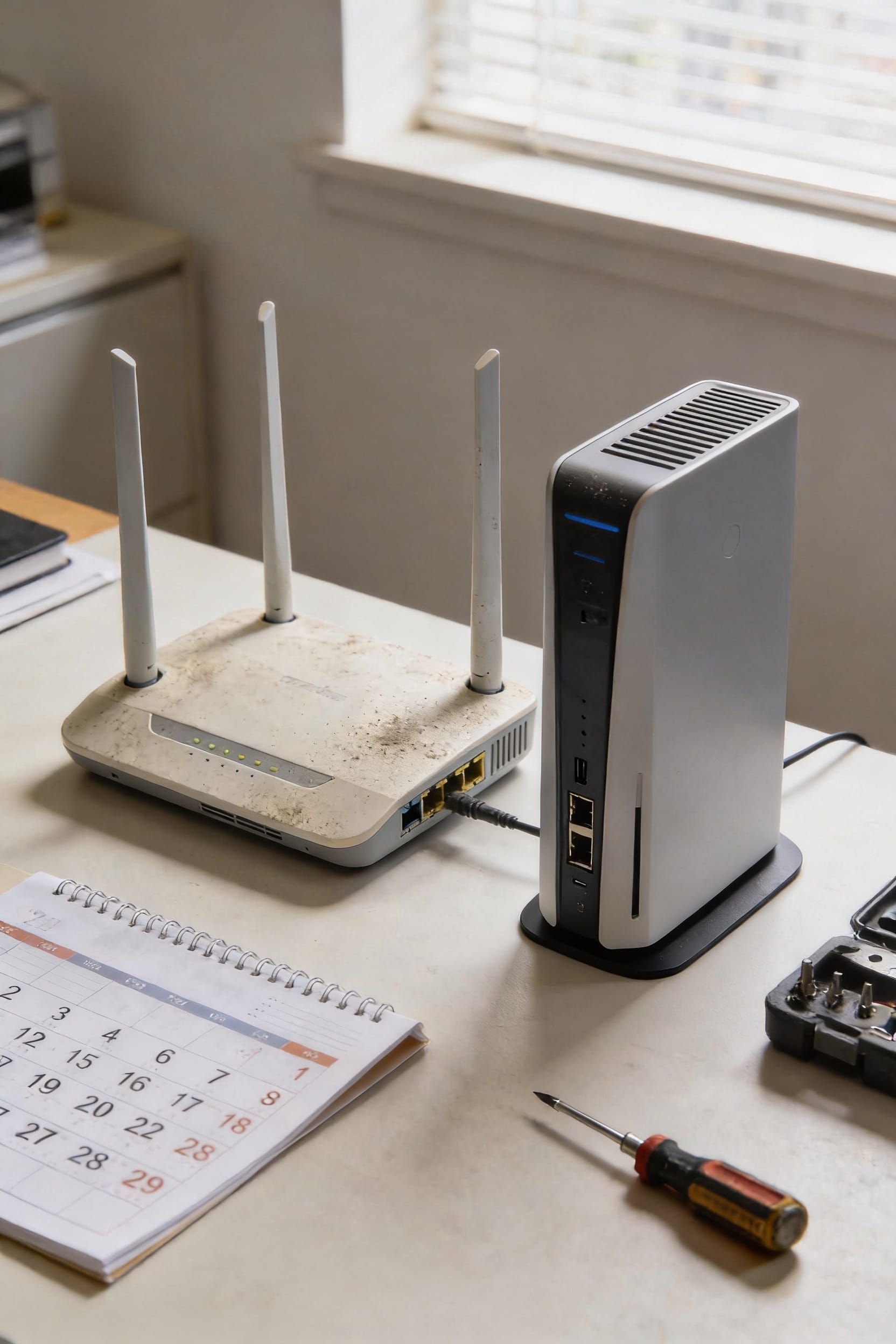 typical home router lifespan